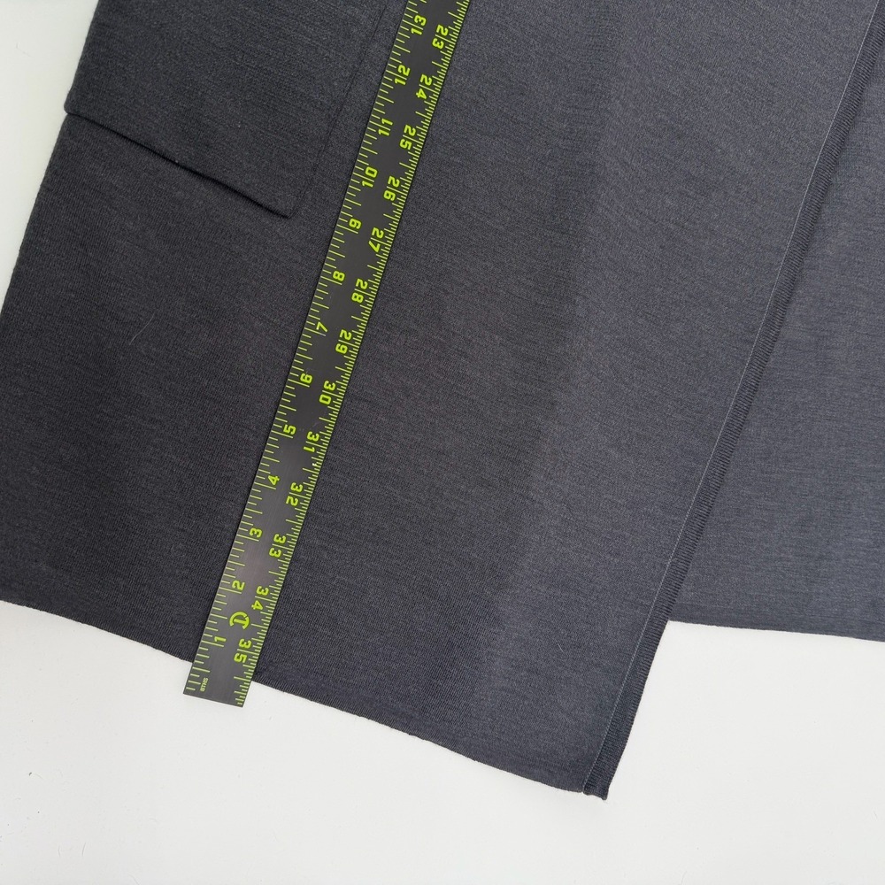 St. John Gray Open Front Cardigan Pockets Womens Size Small *See DESCRIPTION* - Picture 9 of 9